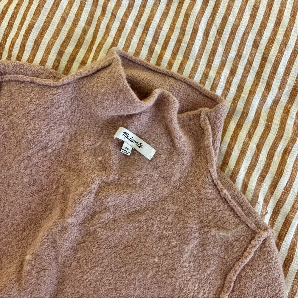 Madewell Women’s XS Mockneck Dusty Pink Sweater